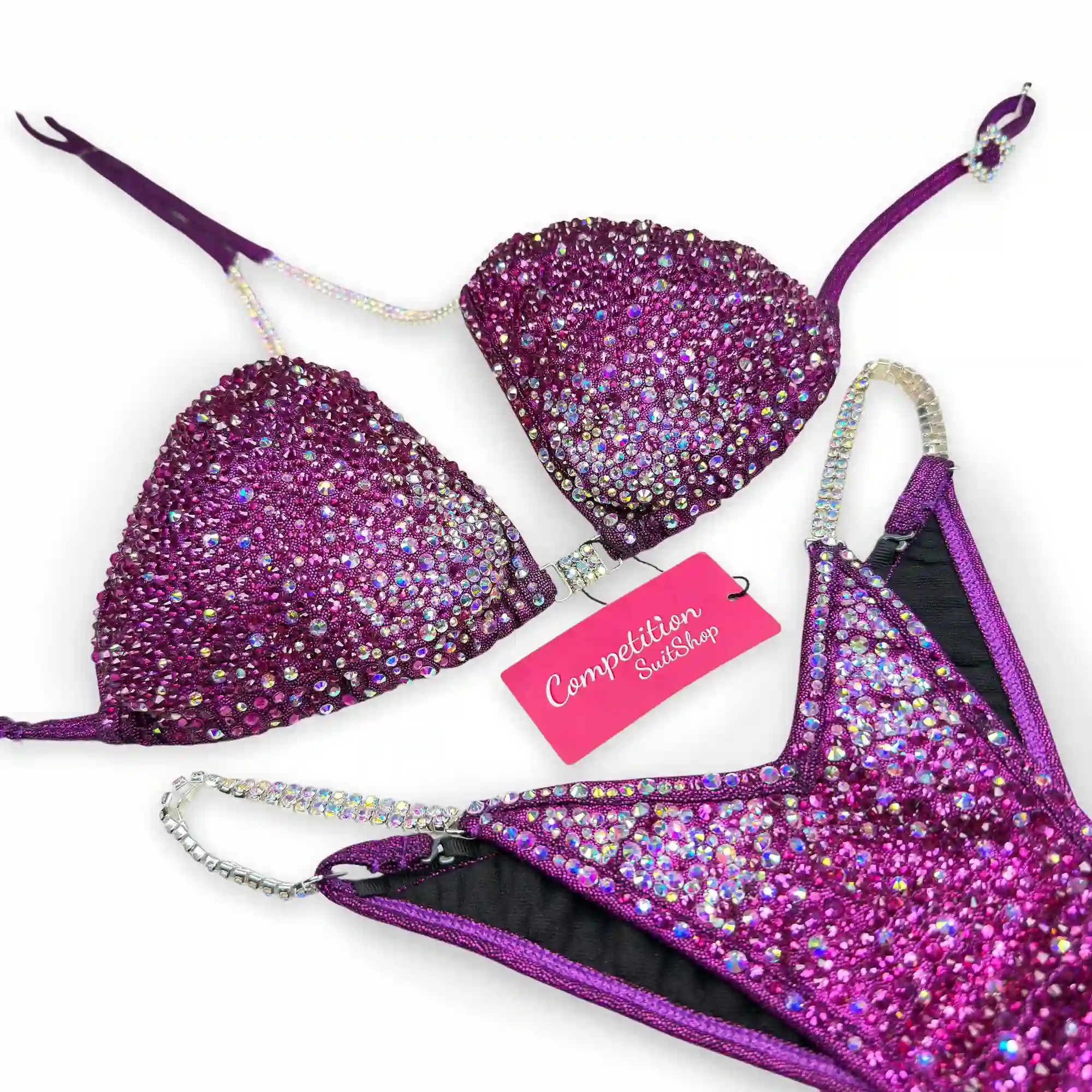 Magenta Glam Competition Bikini B234
