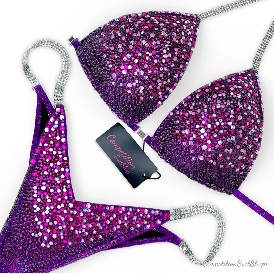 Berry Velvet Tessera Competition Bikini BM240-5
