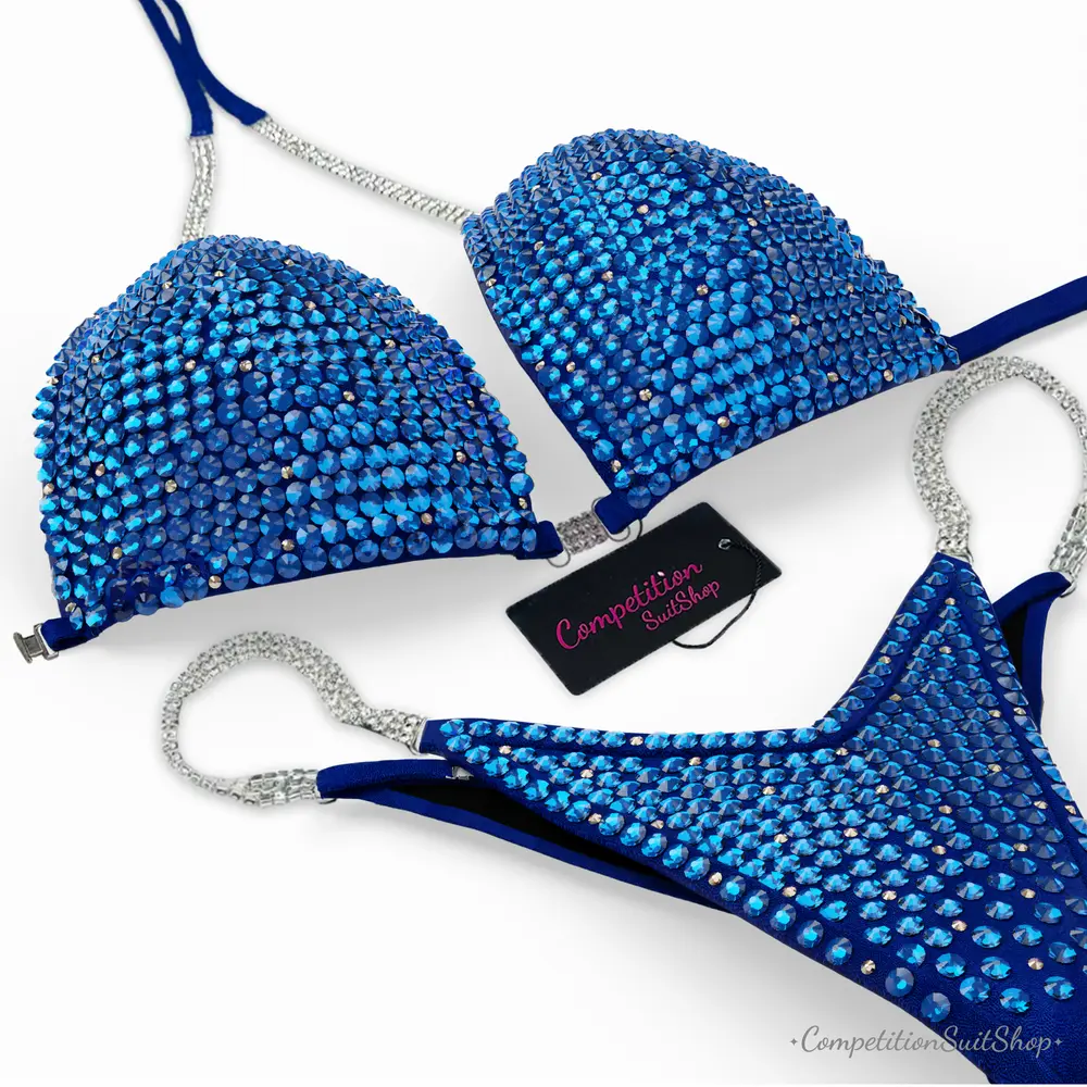 Sparkling Blue Blade Wellness Competition Suit BM202-1W
