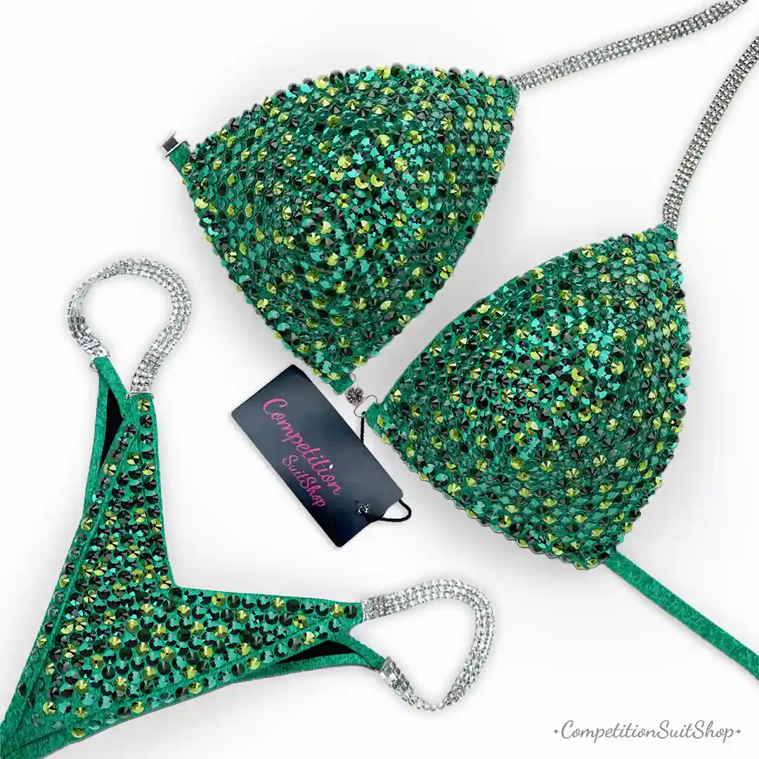 Go Green Bikini Competition Suit BM151-53