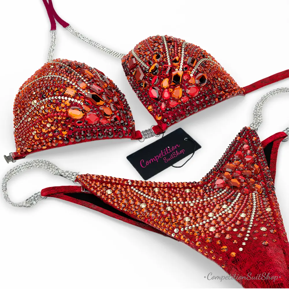 Aurum Ember Plume Wellness Competition Bikini BM238-2W
