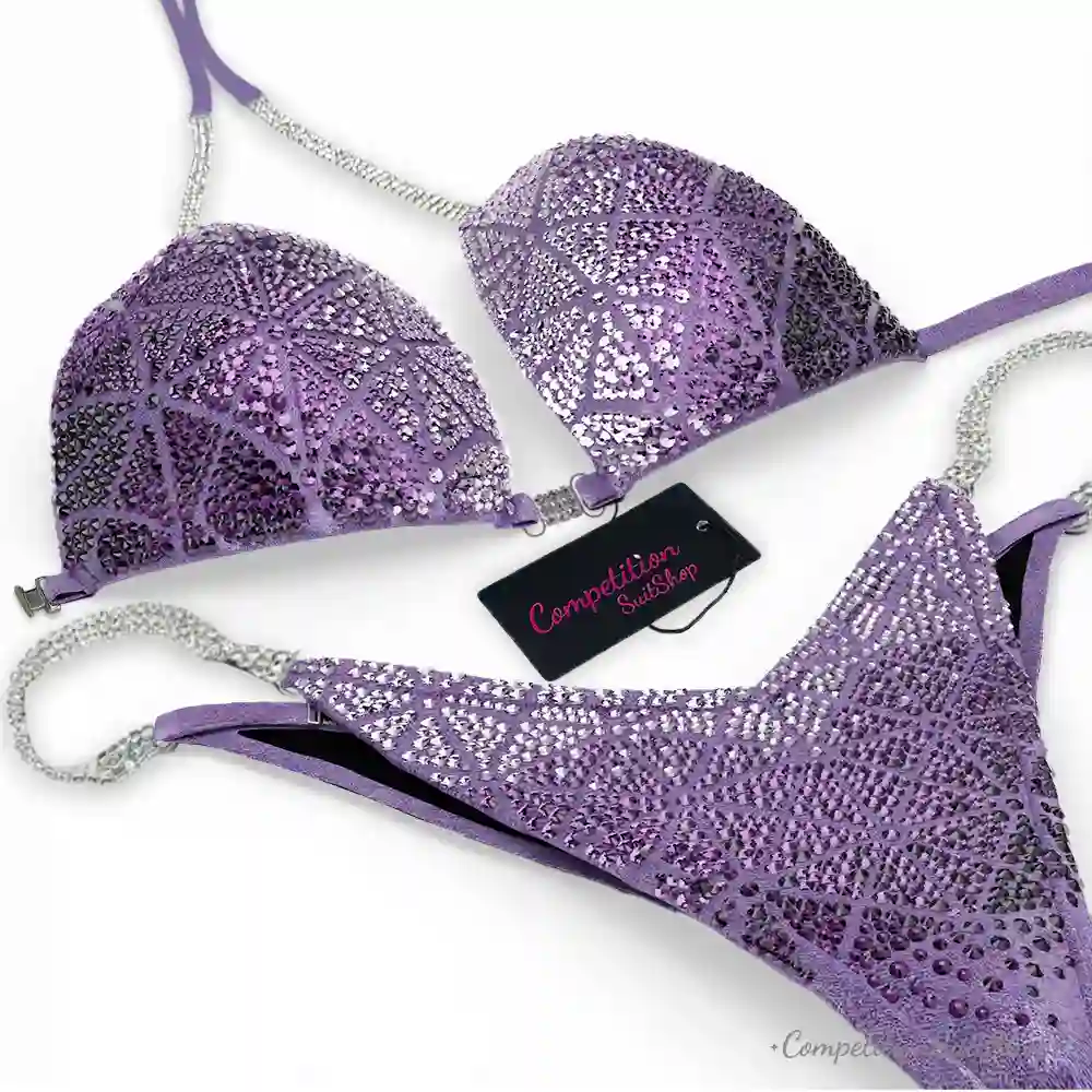 Lilac Purple Obsidian Competition Bikini BM230-4