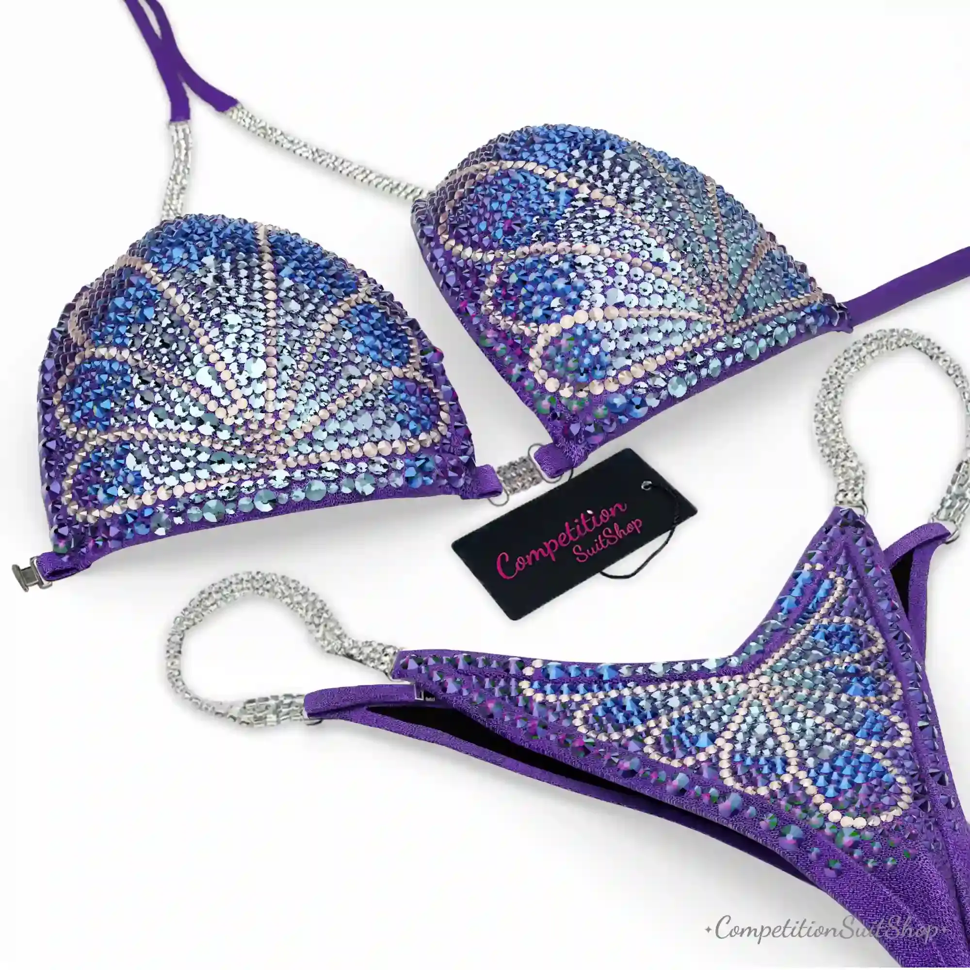 Purple Blue Bloom Wellness Bikini BM191-4W