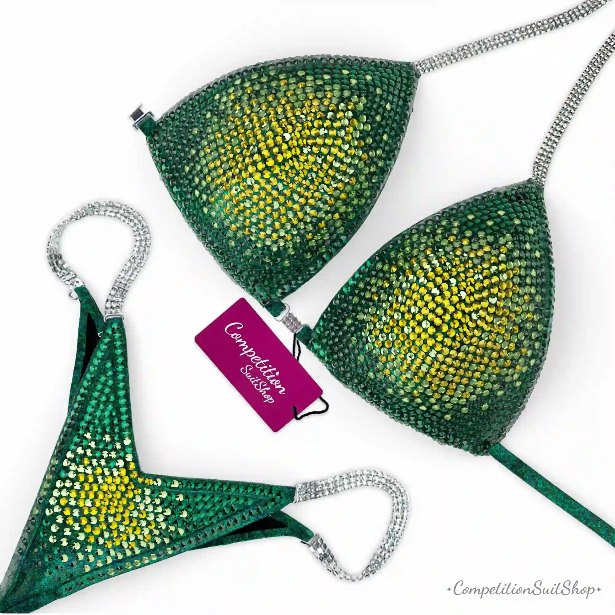 Golden Emerald Competition Bikini BM209-4