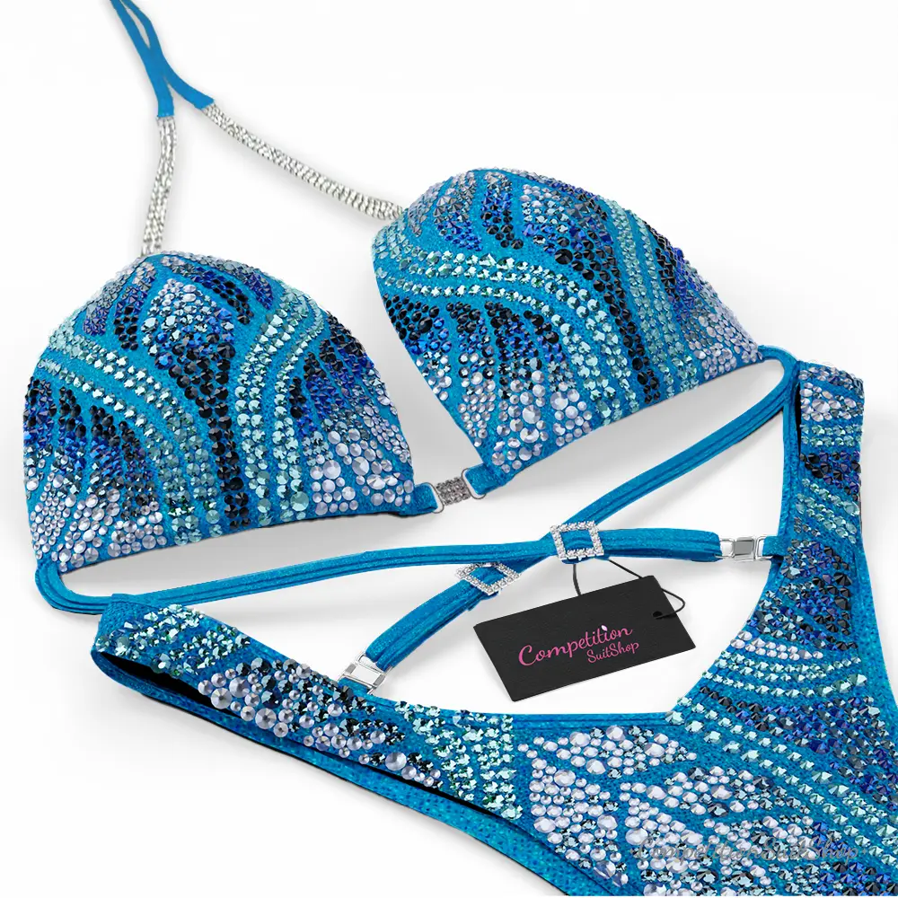 Aqua Phoenix Figure Competition Suit FM1038-8