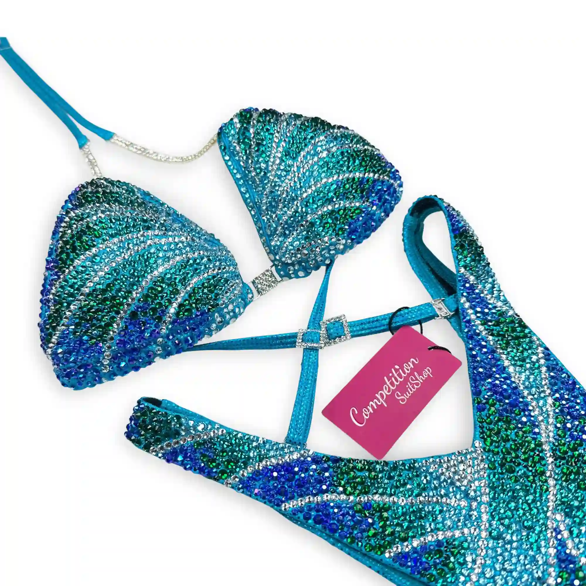 Blue Lagoon Inferno Figure Competition Suit FM1032-11