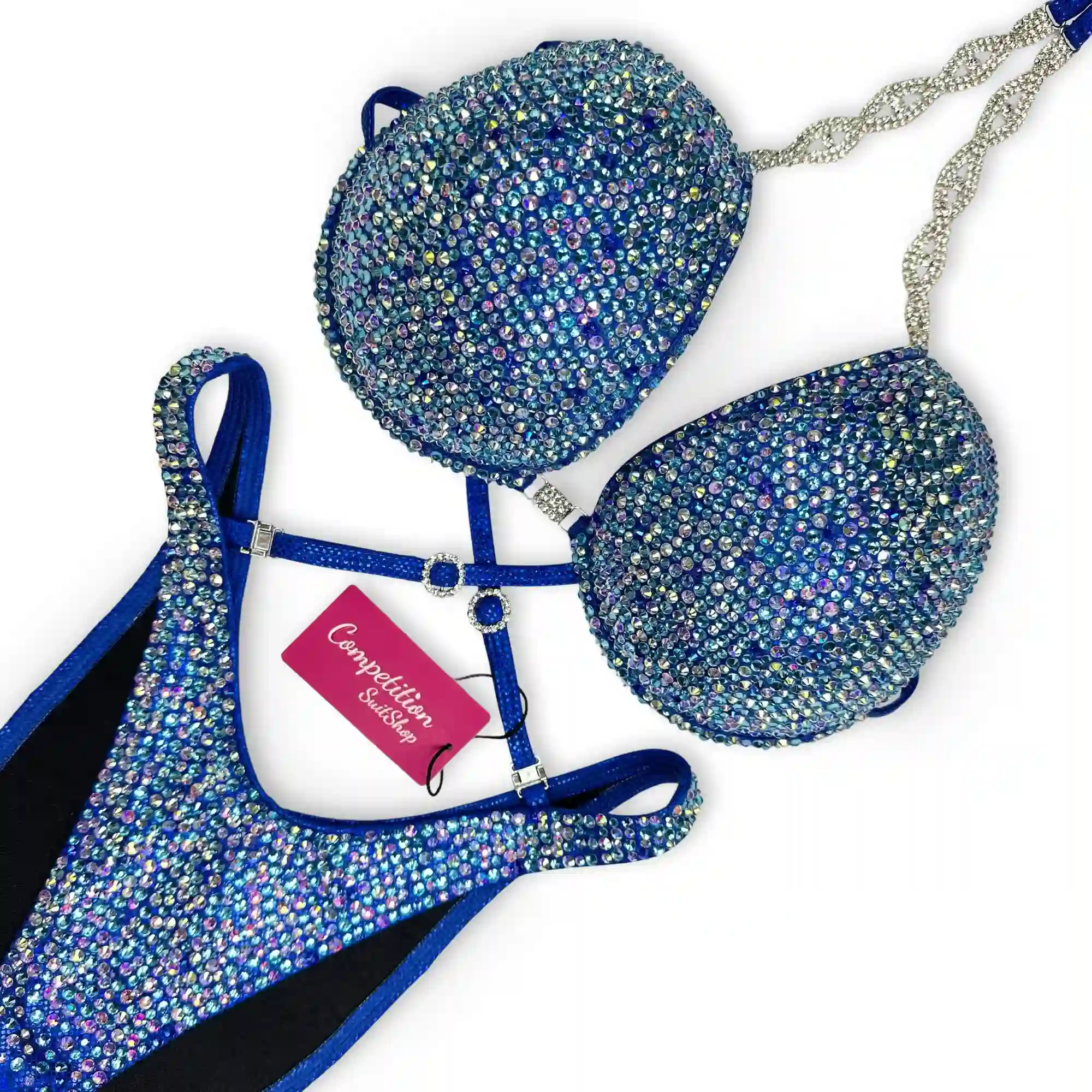 Royal Azure Figure Competition Suit F210