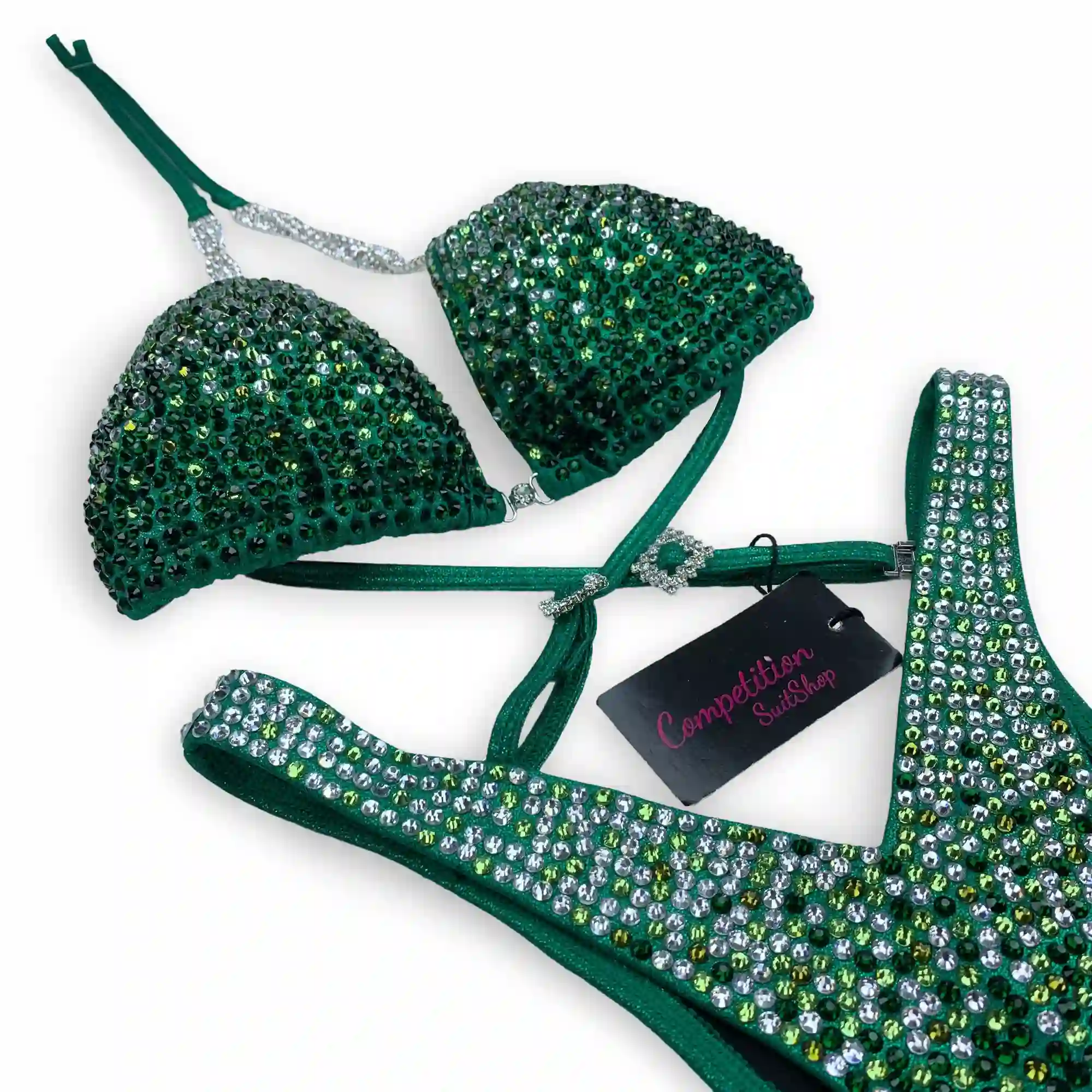 Shades Of Green Figure Competition Suit FM173-9