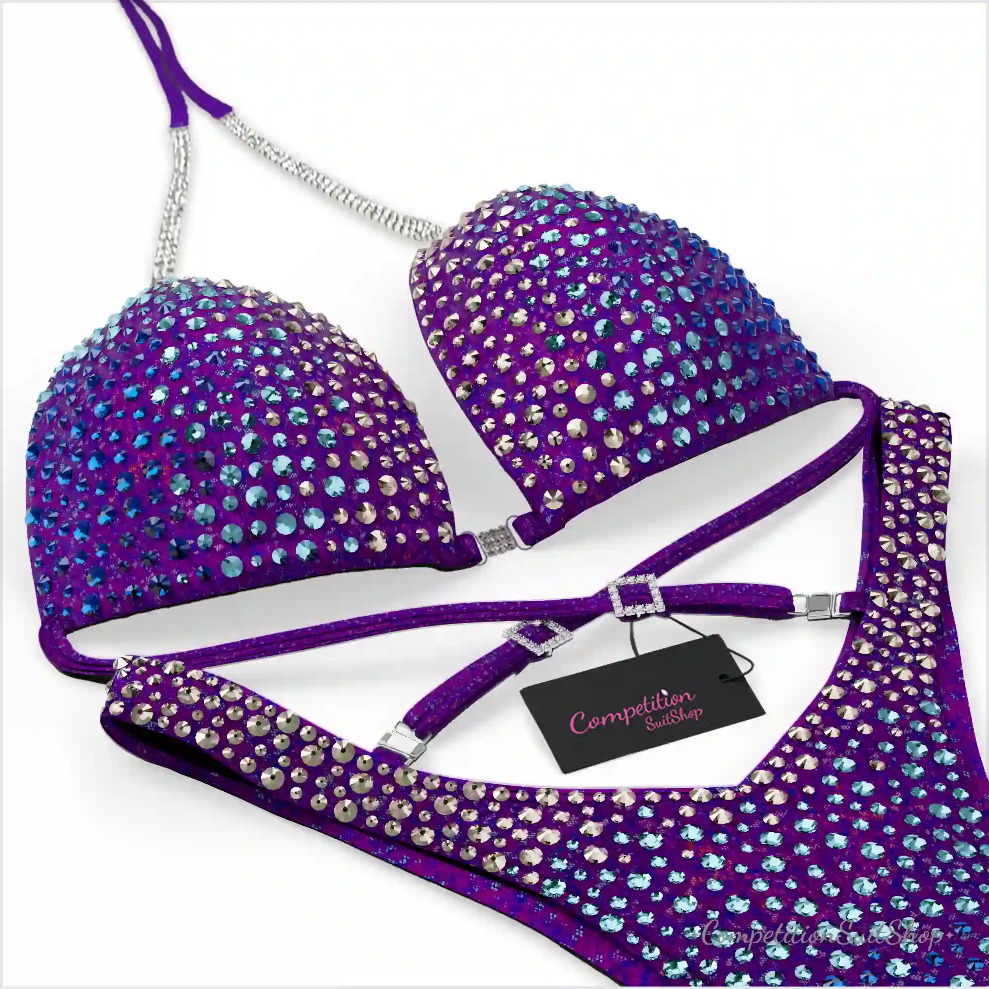 Blue Amethyst Radiance Figure Competition Suit FM201-5W