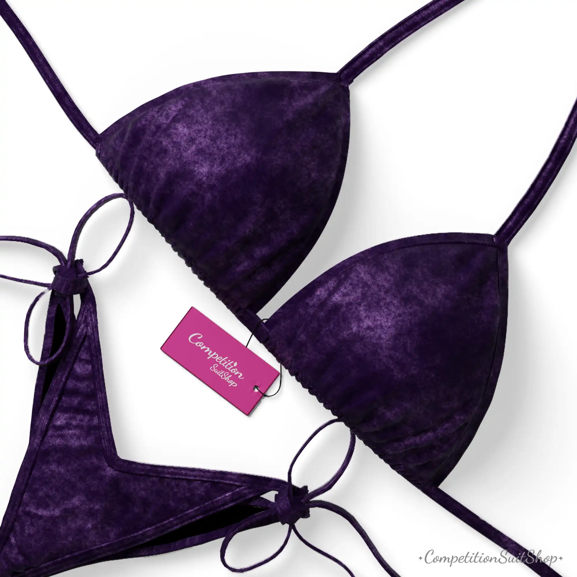 Crushed Purple Velvet Posing Suit