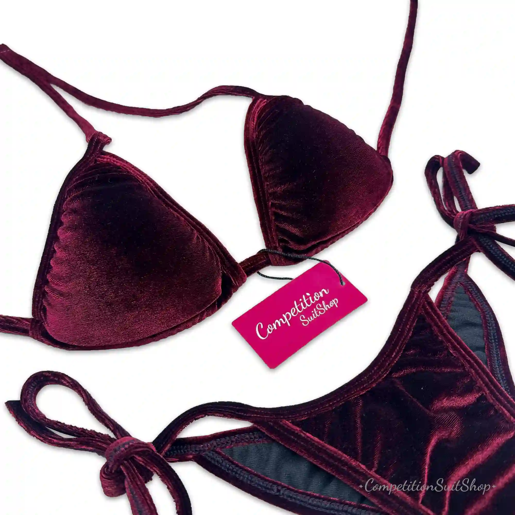 Maroon Velvet Posing Suit