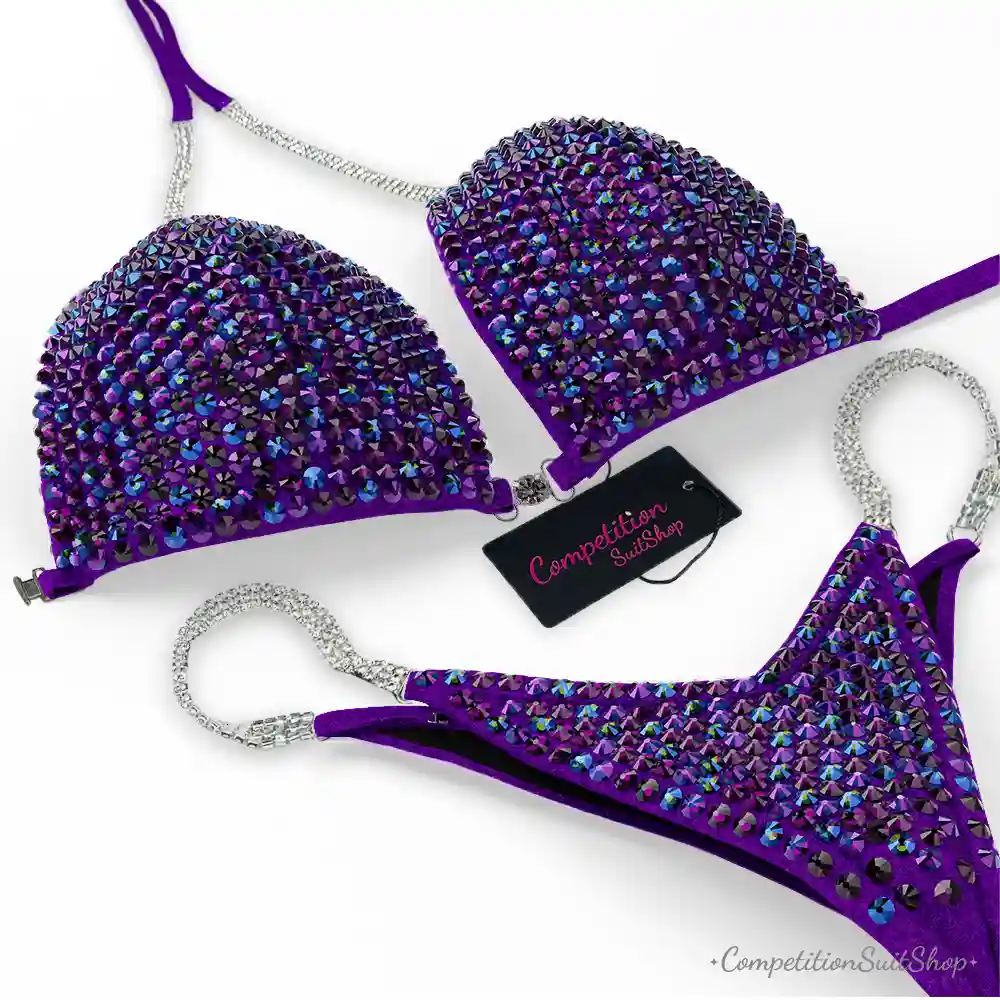 Purple Blue Luxe Wellness Competition Suit (BM151-45W)