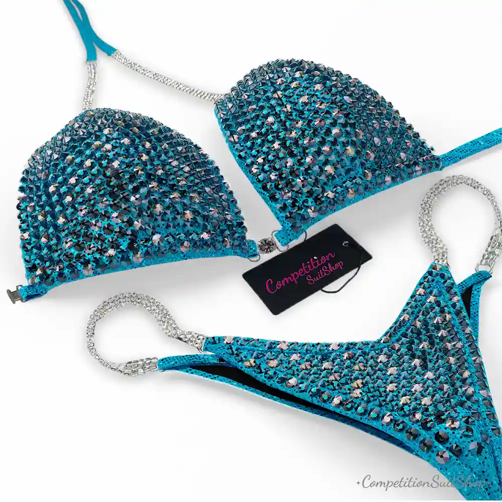 Blue Serenity Bikini Competition Suit BM151-49