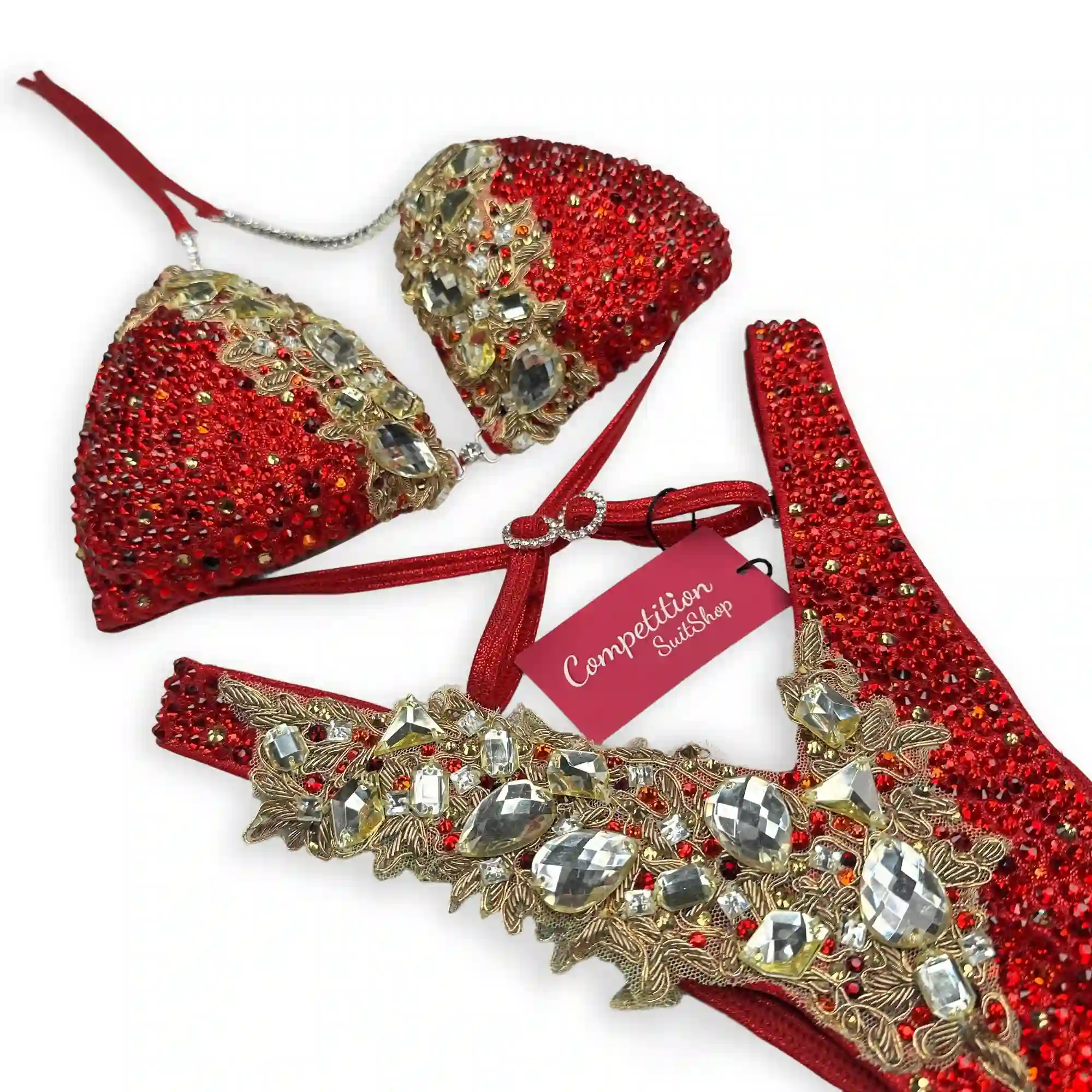 Red Jewel Envy Figure Competition Suit F1046